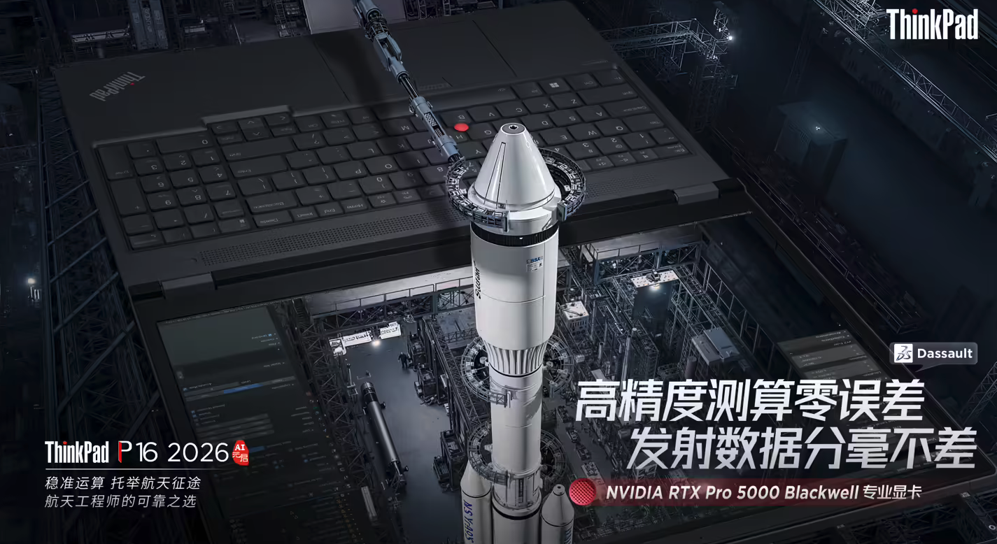ThinkPad P16 2026 AI元启版预热：双层OLED触控屏+专业显卡，精准适配设计与勘测场景